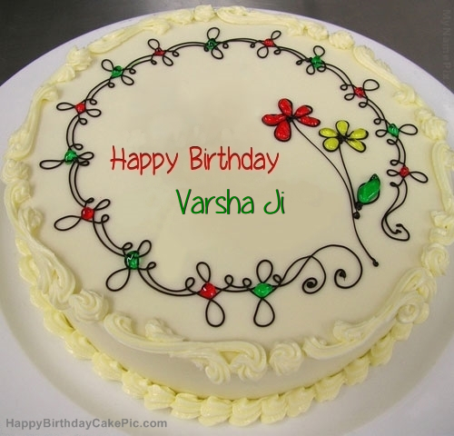 Happy Birthday Varsha Candle Fire - Greet Name