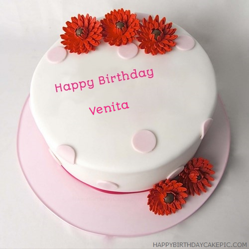 Happy Birthday Cake For Venita