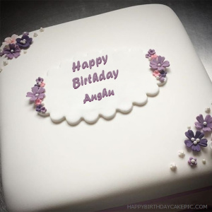 ❤️ Vanilla Birthday Cake For Anshu di...!!!