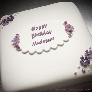 ❤️ Awesome Flower Birthday Cake For Mudassar Bhai