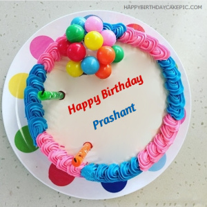 Happy Birthday Prashant Images of Cakes Cards Wishes